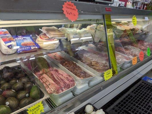 The butcher section of the grocery store.