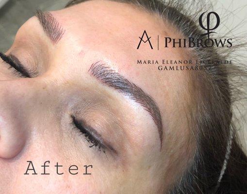 Microblading cover up! Client had previous work done by another artist! Beautiful results