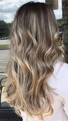 Balayage with root