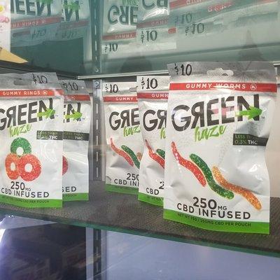 Green Haze CBD Gummies! 25mg of CBD in each gummy!