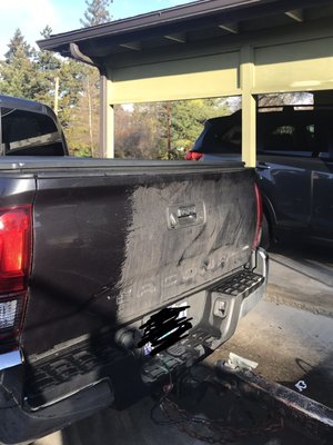 Did not wash entire truck and they claimed they see nothing wrong with the back of my truck.