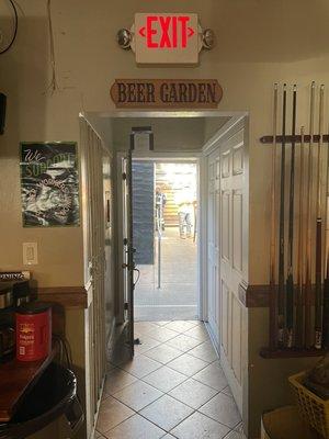 Hallway to Beer Garden