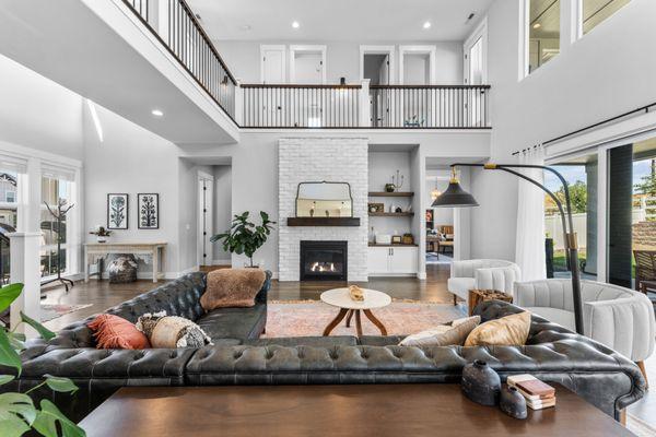 A spectacular living space inside this Dapper home.