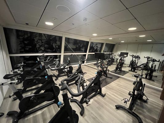 Spin class room