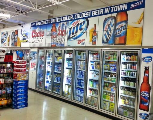 Newly renovated coolers to serve you coldest beer in town