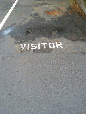 Visitor parking.