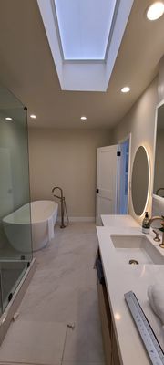 Bathroom Lighting Installation by our Santa Clarita Electricians