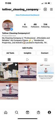 My Business Website for my Cleaning Company