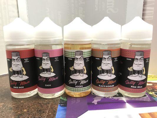 Salty Man Salt Nicotine Flavors | 100ML Bottles | 5 Flavors