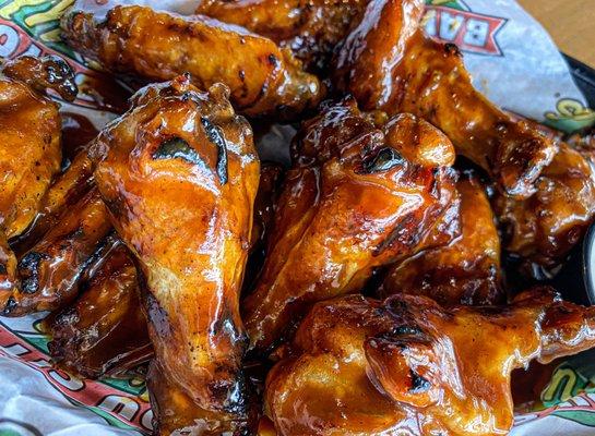 Grilled Wings in BBQ.