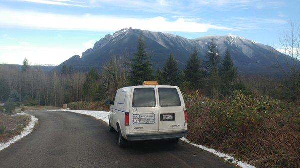 Boundary and topography for a land owner in North Bend