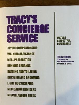 Tracy’s Concierge Service