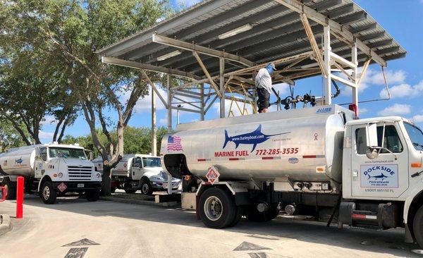 Three modern trucks in our fleet