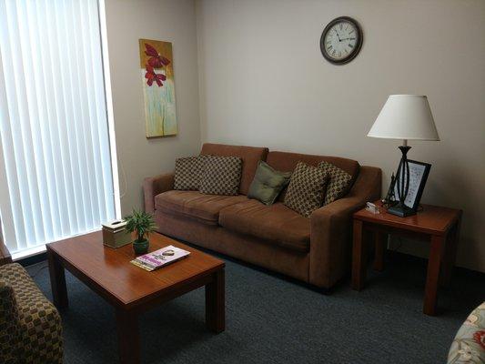 One of our comfortable, private counseling rooms.