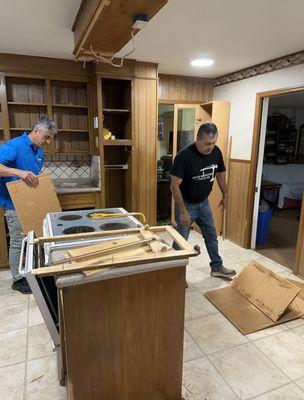 rip up old kitchen remodeling