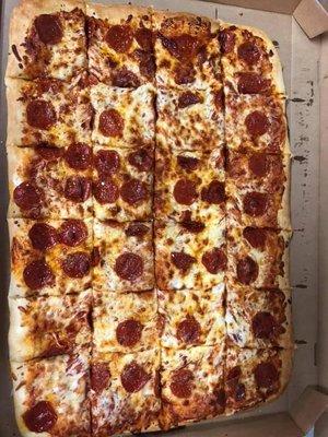 Sheet Pizza's Only $18.99 Call to order, available anytime,any day.