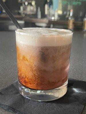 Their signature coffee cocktail made with Red Velvet Baileys