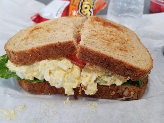 Egg salad on wheat! Yummm