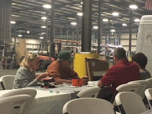 2018 Lunch celebration at the plant