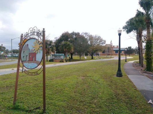 North Lake Wire Association signage in front of Lawton Chiles Middle School. By Lake Wire