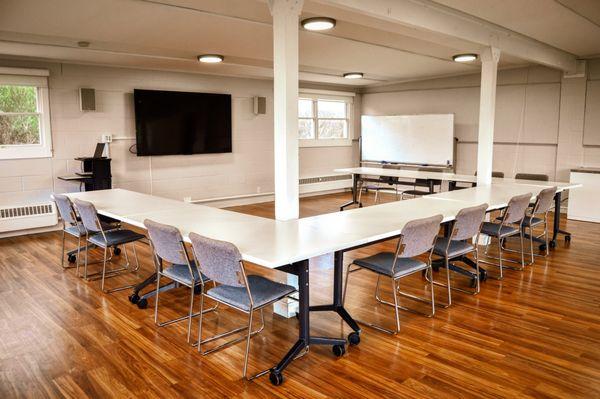 Conference room setup, February 2024