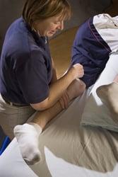 Pain relief program includes physical treatment of painful areas.