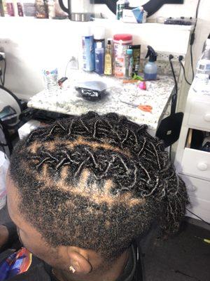 Men's extensions dreads