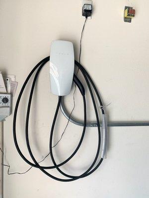 Tesla wall charger install