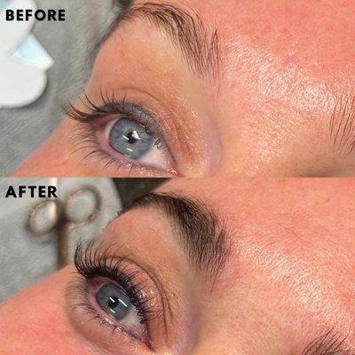 lash lift & tint with brow tint