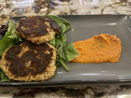 Crab cake appetizer