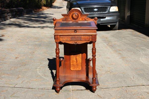 Sweet Walnut Victorian Petite Davenport Desk Ca.1870