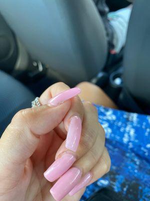 Chipped nails one day after getting them done