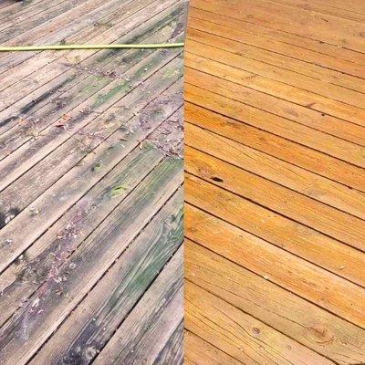 Before & After Pressure Washing