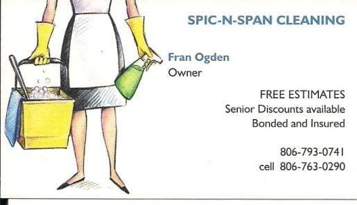 Spic-N-Span House Cleaning, Lubbock, TX