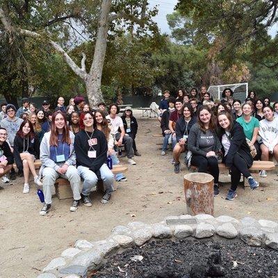 Group Photo at the fire pit