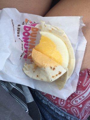 The "healthy" egg and cheese morning wrap