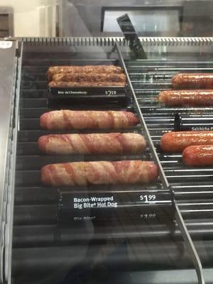 Bacon-wrapped dogs!