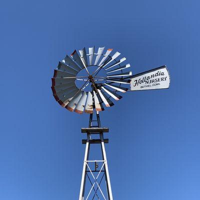 Sign on old farm irrigation machine