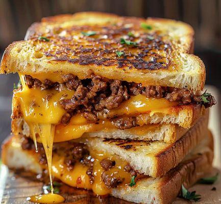 Ground beef melt