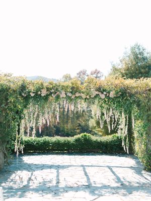 A beautiful arbor installation at Chimney Pond Farms