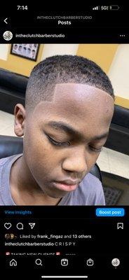 Shadow fade #kids cut