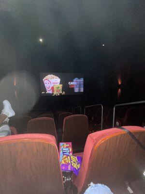 Little ass screen for this big theater