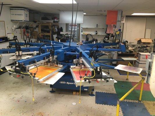 East Central Screen Printing's main press