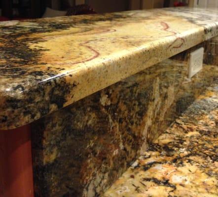 artistic fabrication of complex granite pattern