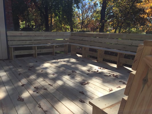 Custom-Built Deck With Seating | Prime Fence Company, LLC