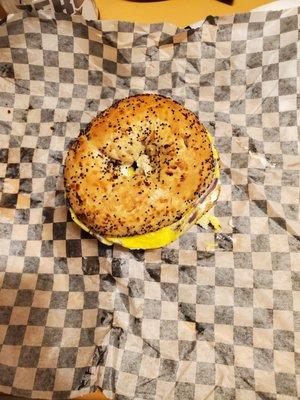 Bagel before slicing