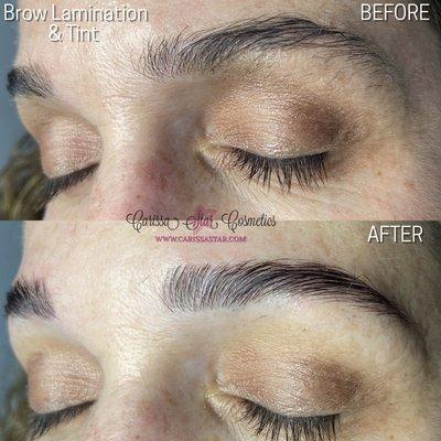 Eyebrow Lift, Lamination & Tinting Service