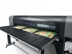 Our HP 550 Scitex Flatbed Printer