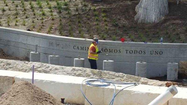 Engraving stone works