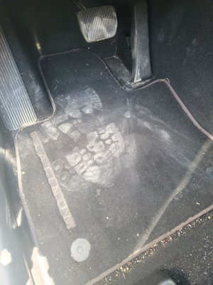 Bondo dust foot print